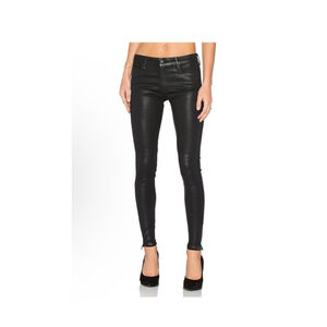 Women's Weslin + Grant Black Coated Skinny Jeans Size 26